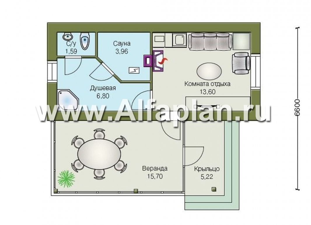Проект бани 6 на 3: эффективность пространства и финансов